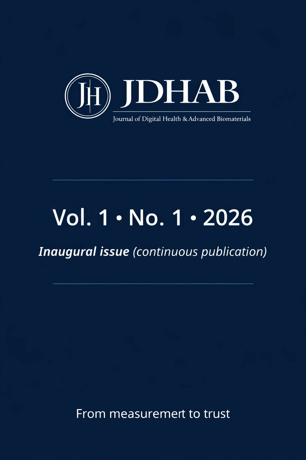 Inaugural Issue JDHB